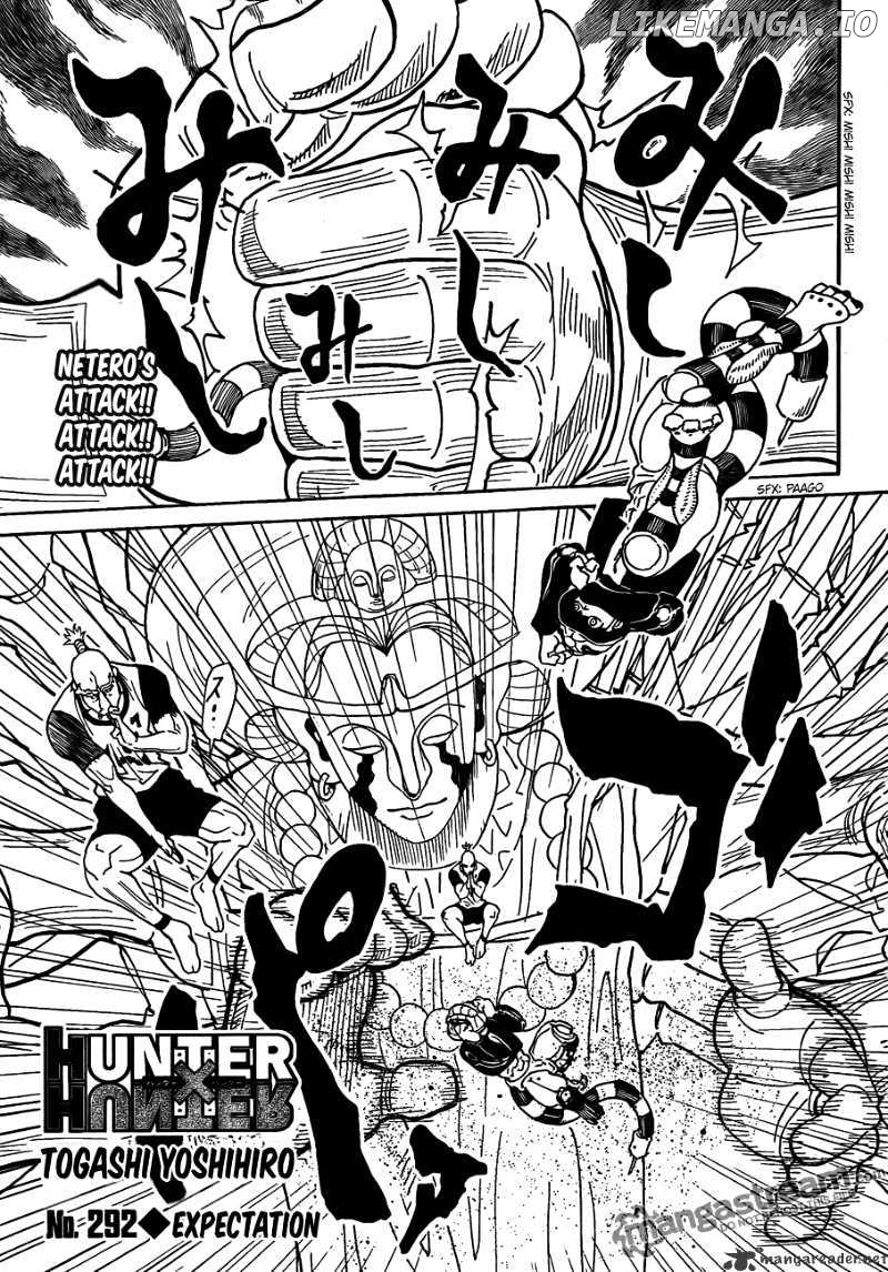 Hunter x Hunter, Chapter 292 image 01